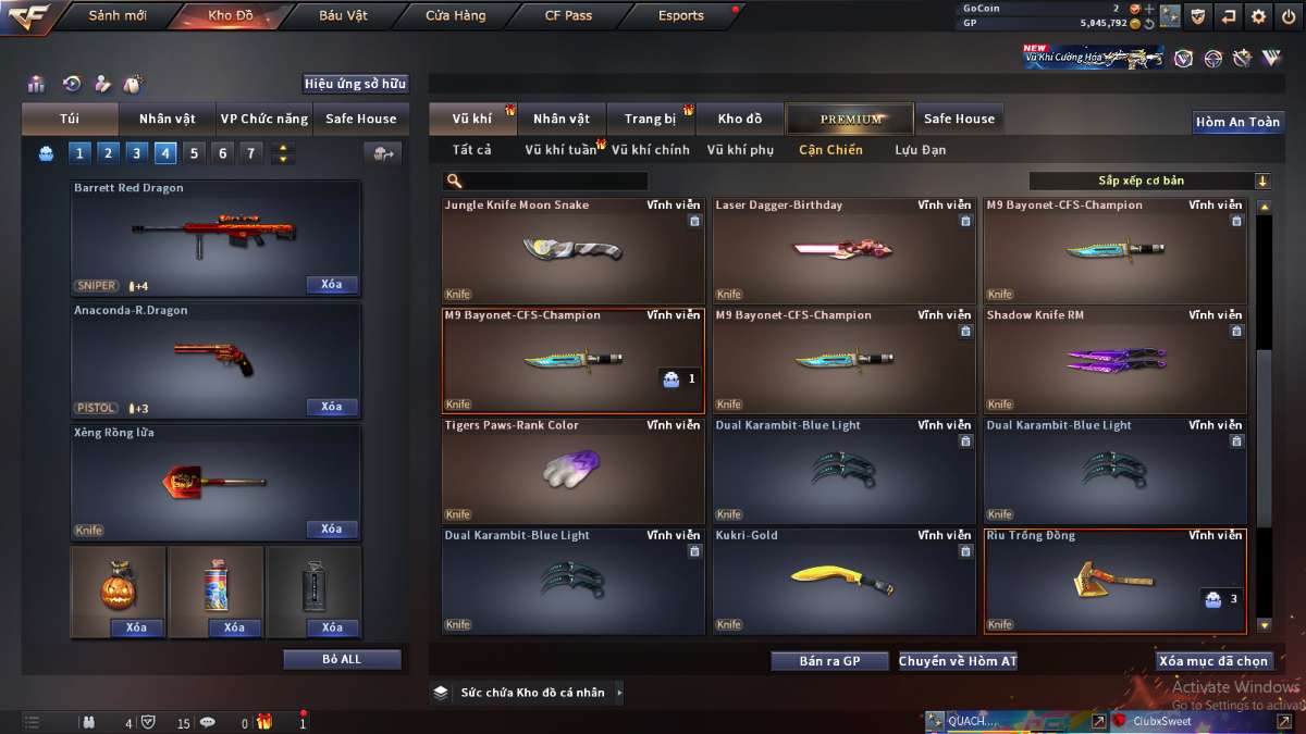 shop acc cf uy tin gia re